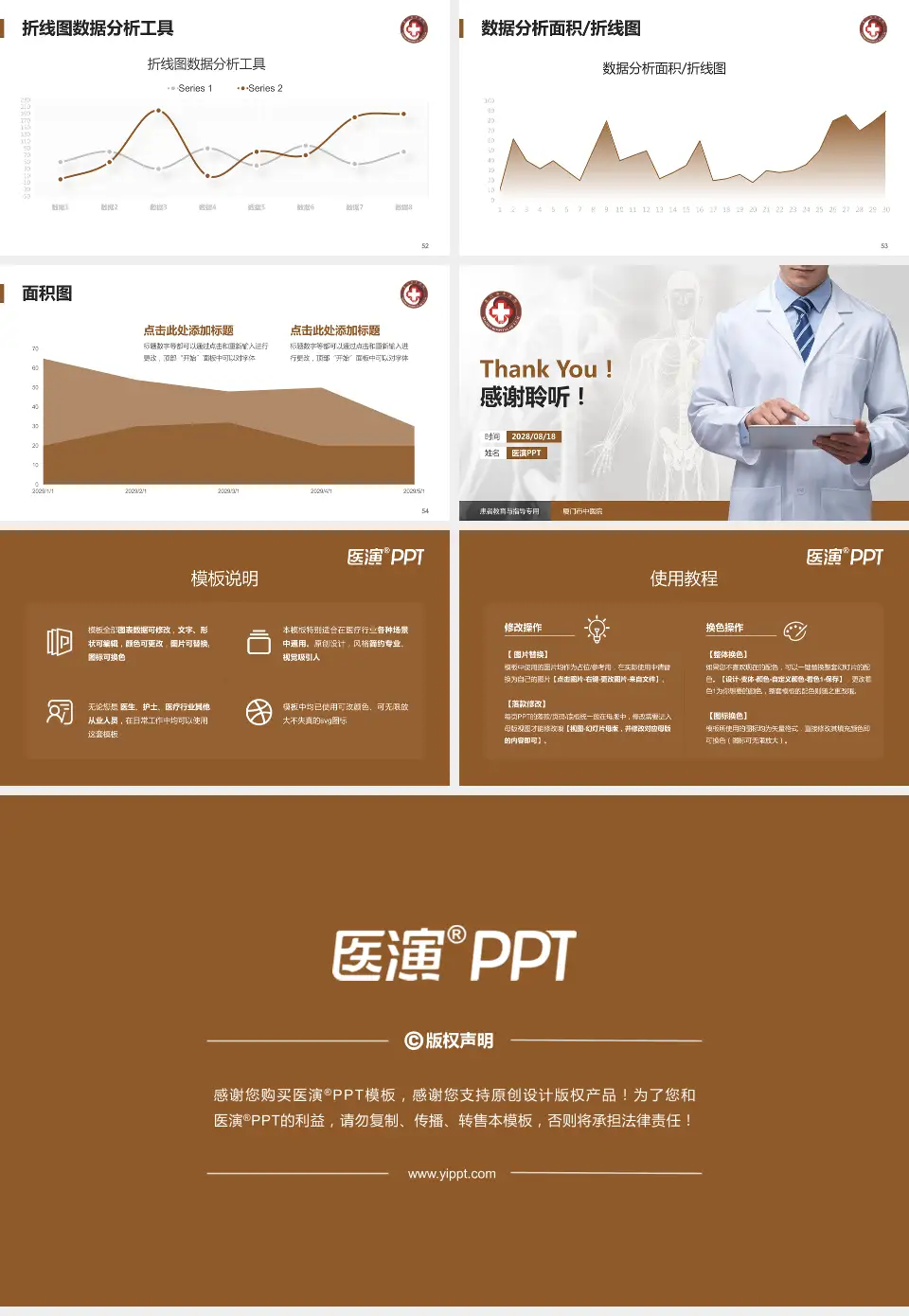 厦门市中医院患者教育与指导PPT模板16:9格式幻灯片预览图7