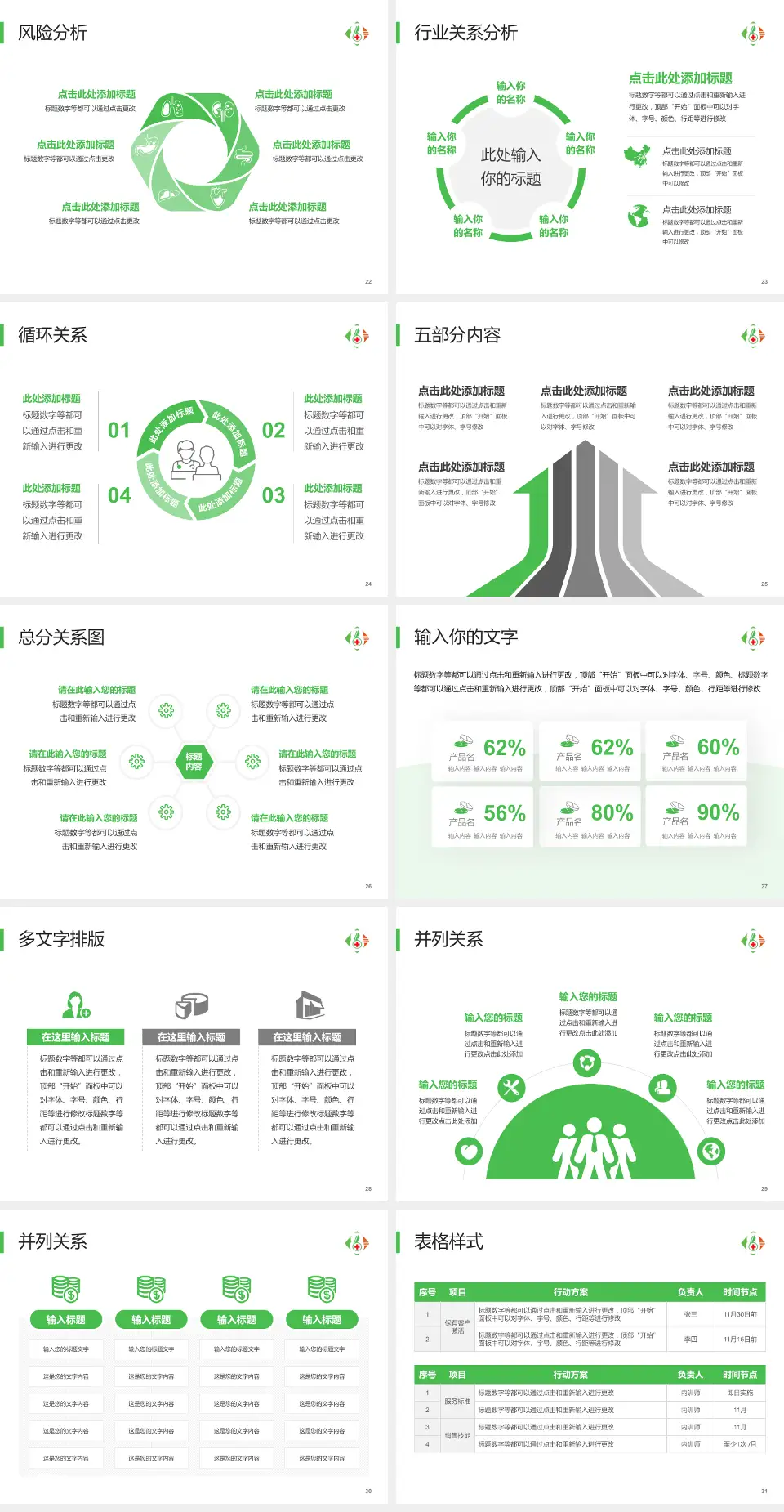 马鞍山八十六医院科室介绍与推广PPT模板4:3格式幻灯片预览图4