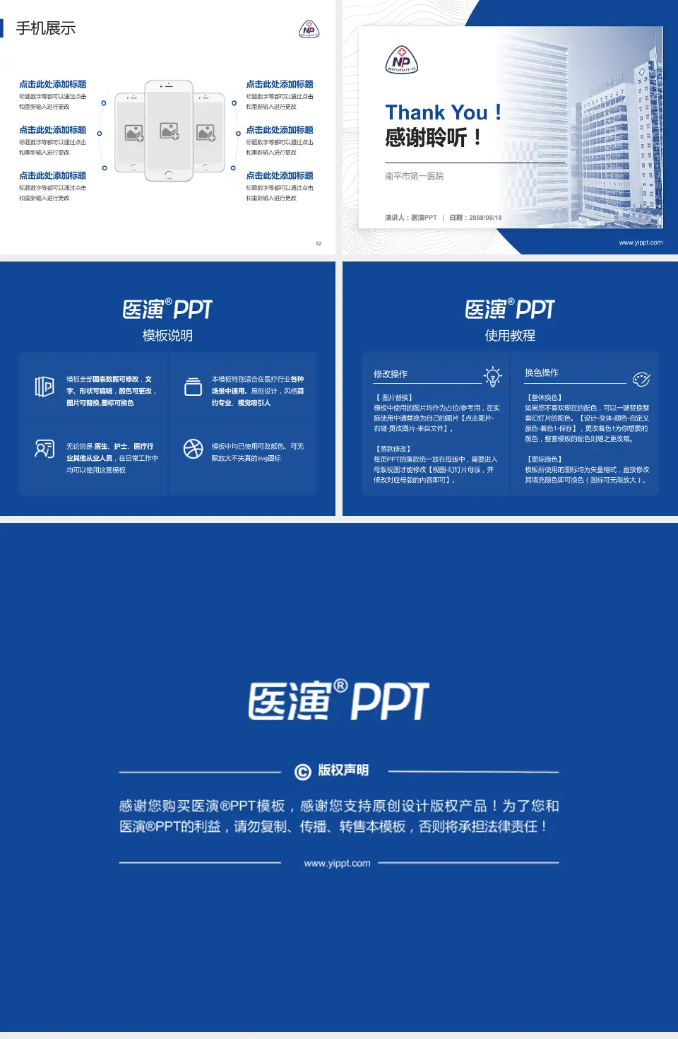 南平市第一医院医院管理报告PPT模板4:3格式幻灯片预览图7