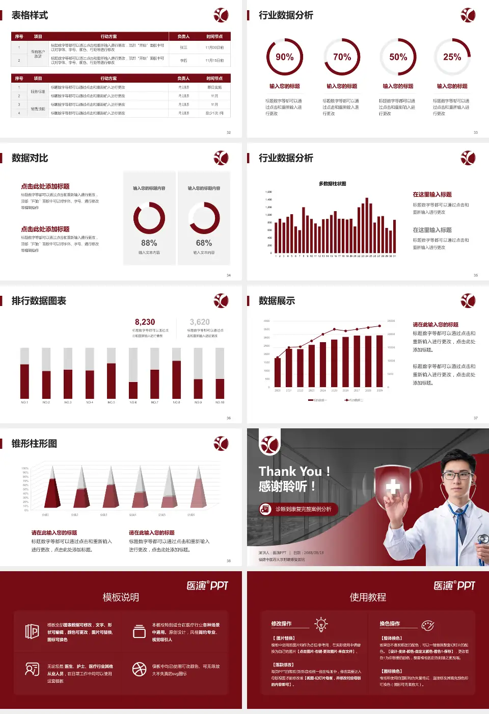 福建中医药大学附属康复医院医疗知识普及PPT模板16:9格式幻灯片预览图5