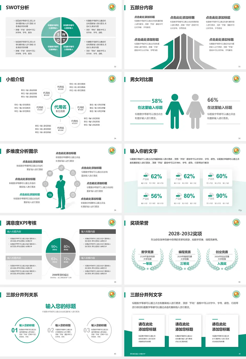 泉州市第三医院医疗行业比赛专用PPT模板16:9格式幻灯片预览图5