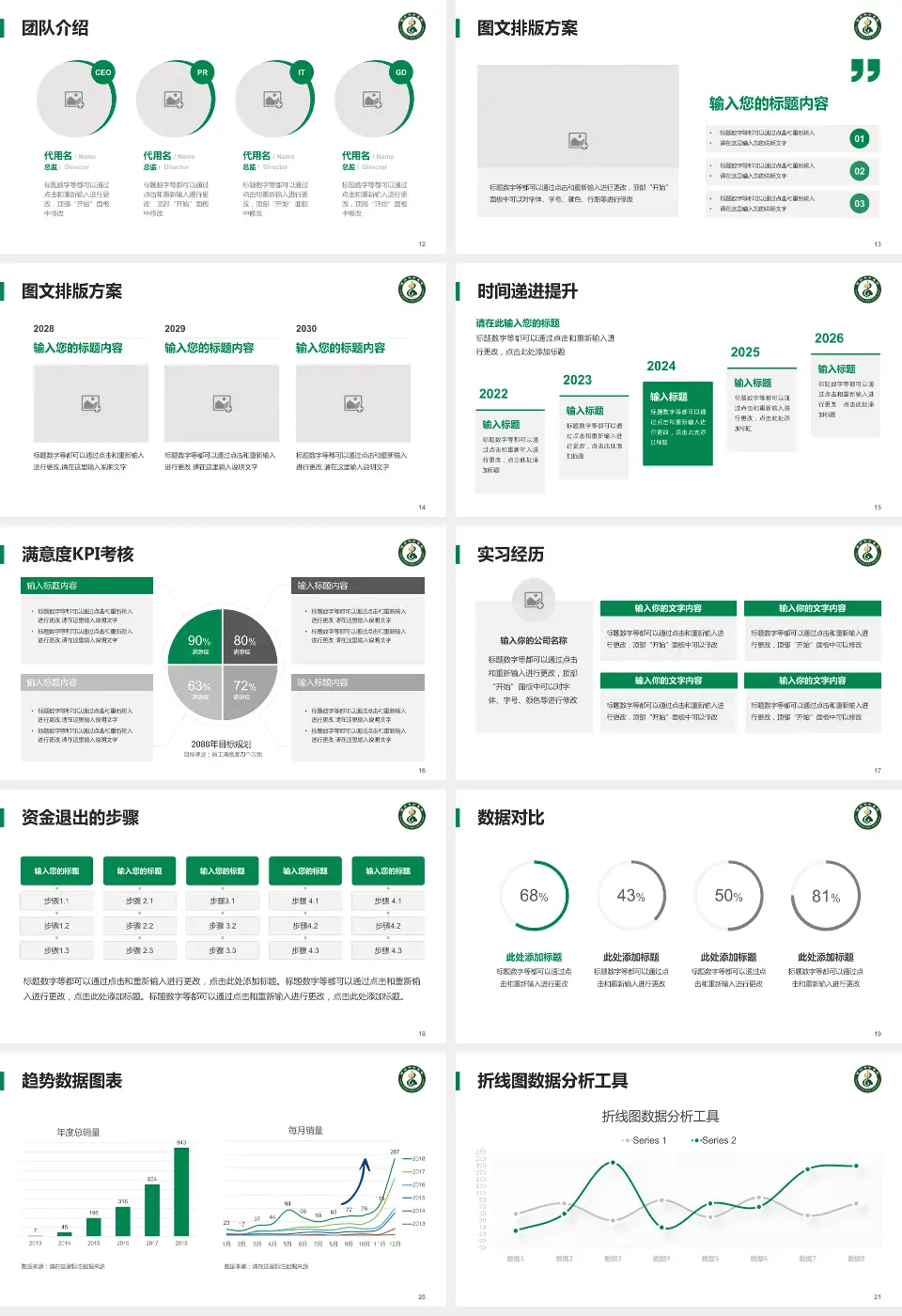福州市中医院培训与教育PPT模板16:9格式幻灯片预览图3
