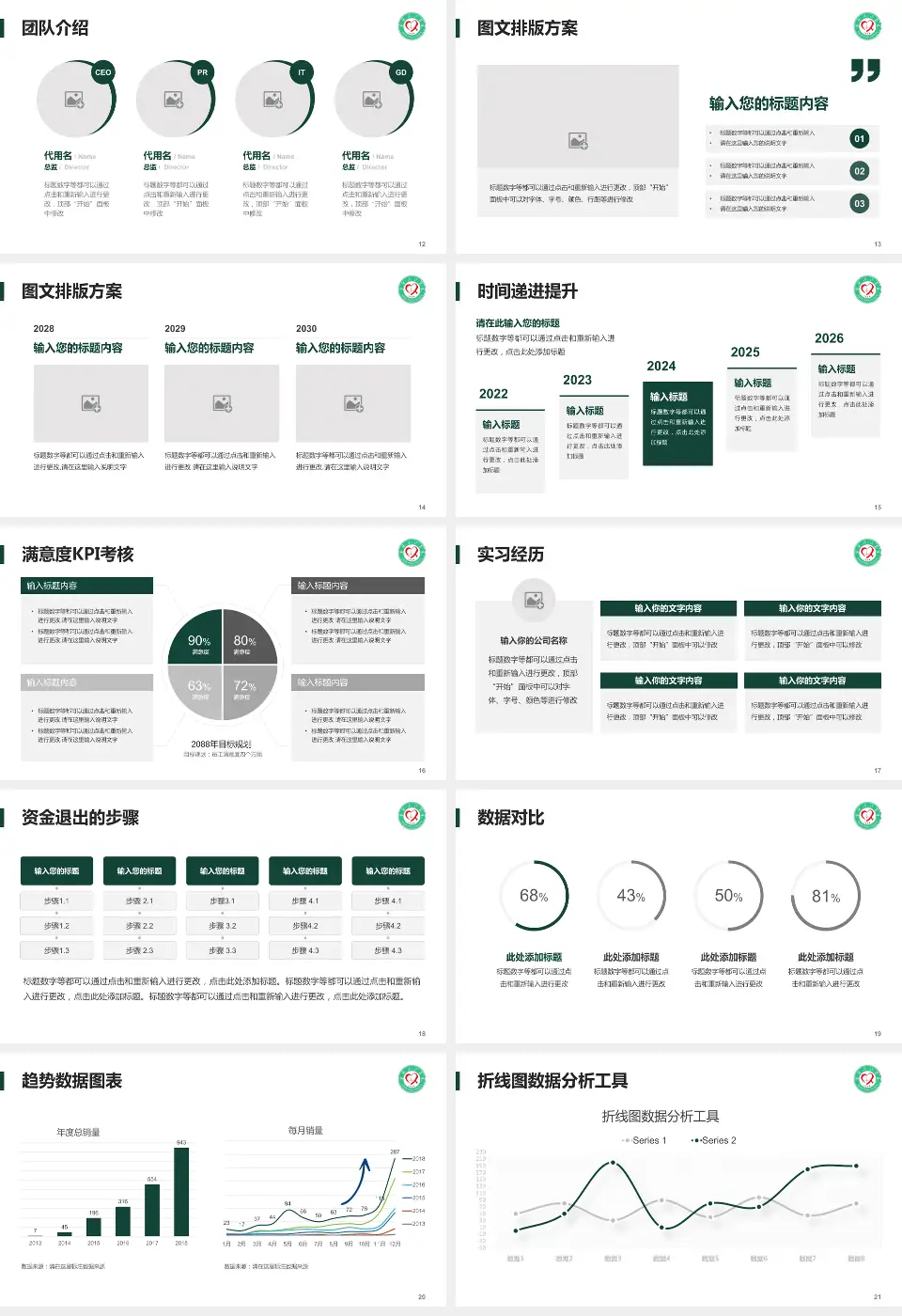 宁德市人民医院培训与教育PPT模板16:9格式幻灯片预览图3