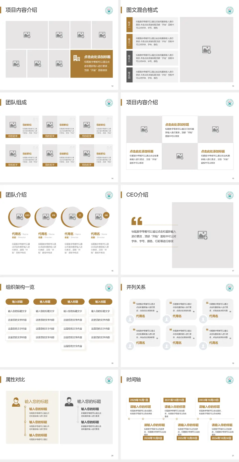 阜阳市中医医院患者教育与指导PPT模板4:3格式幻灯片预览图3