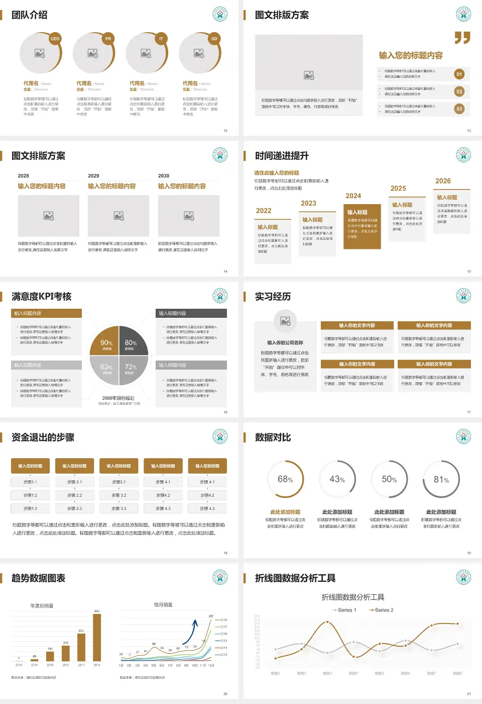 阜阳市中医医院培训与教育PPT模板16:9格式幻灯片预览图3