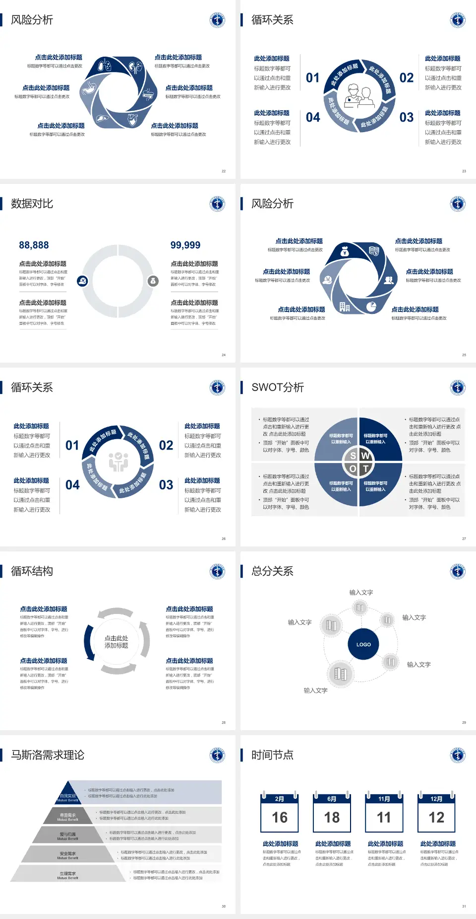 厦门大学附属中山医院科研成果展示PPT模板4:3格式幻灯片预览图4