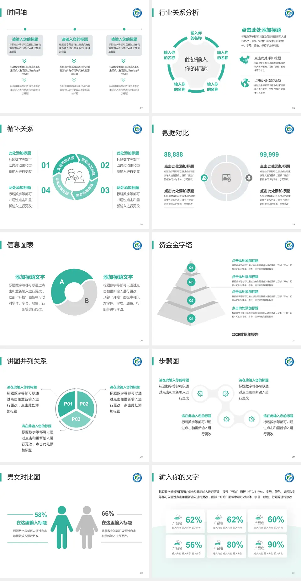 马鞍山市人民医院医院管理报告PPT模板4:3格式幻灯片预览图4