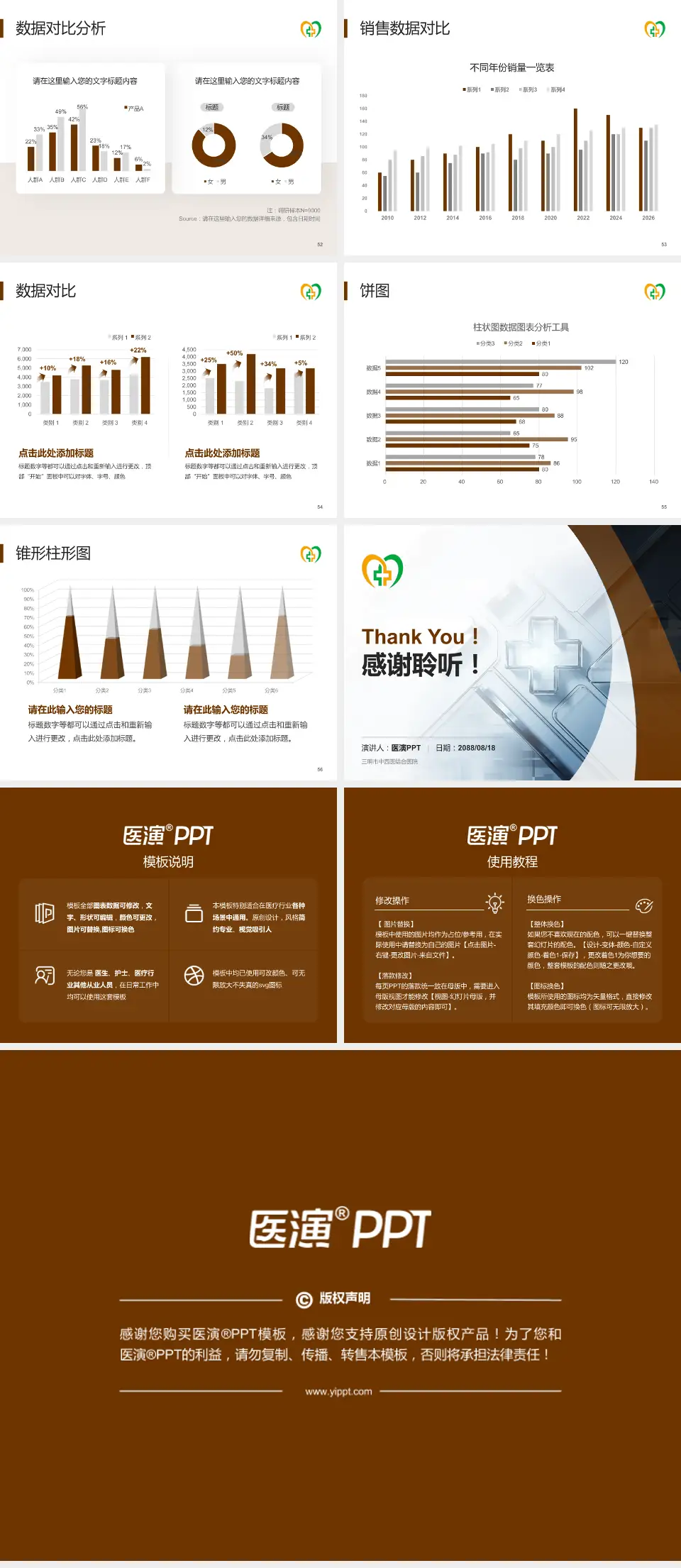 三明市中西医结合医院医疗行业比赛专用PPT模板4:3格式幻灯片预览图7