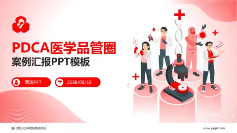 厦门市妇幼保健院集美院区品管圈PDCA演示专用PPT模板