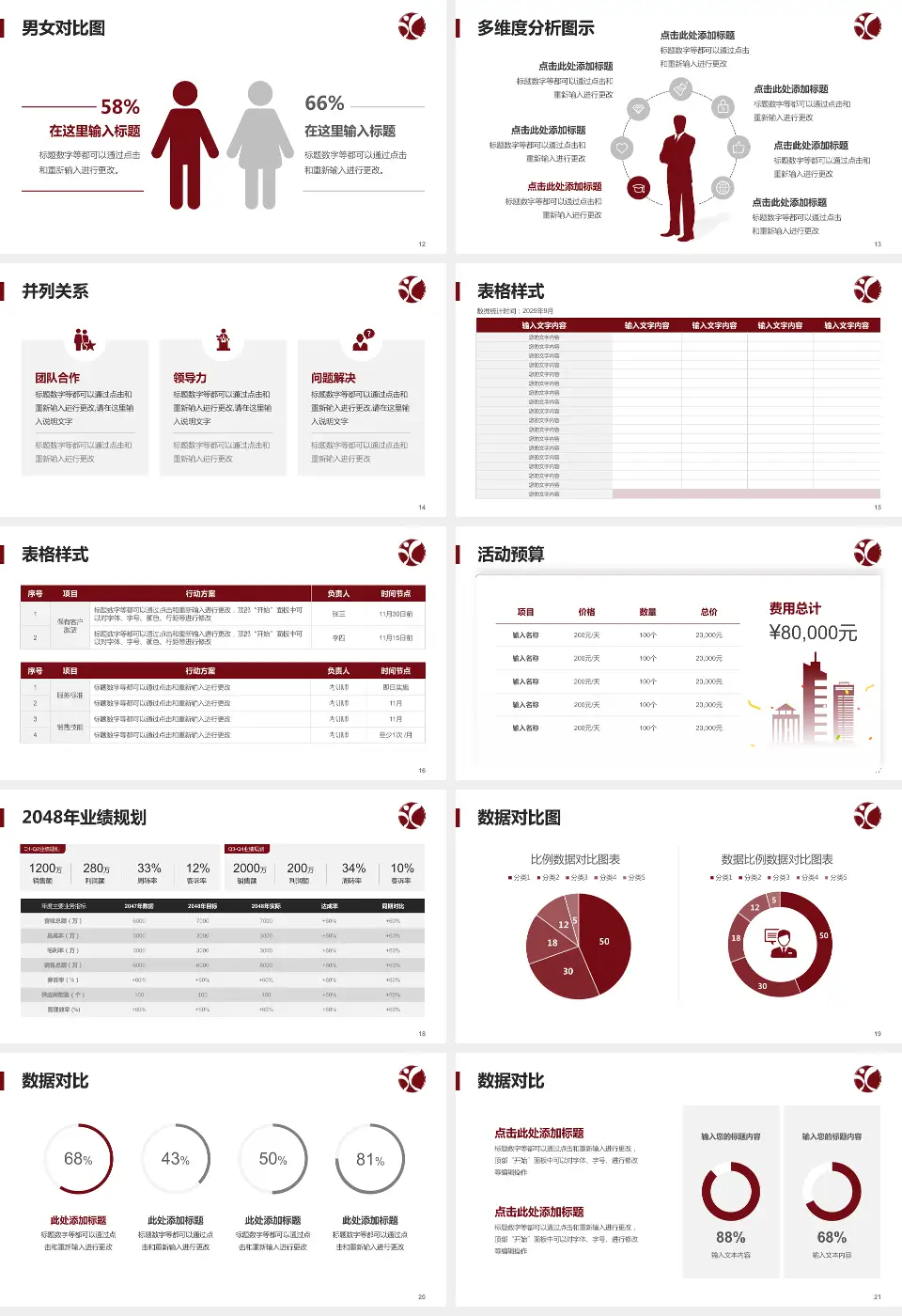 福建中医药大学附属康复医院财务与预算报告PPT模板16:9格式幻灯片预览图3