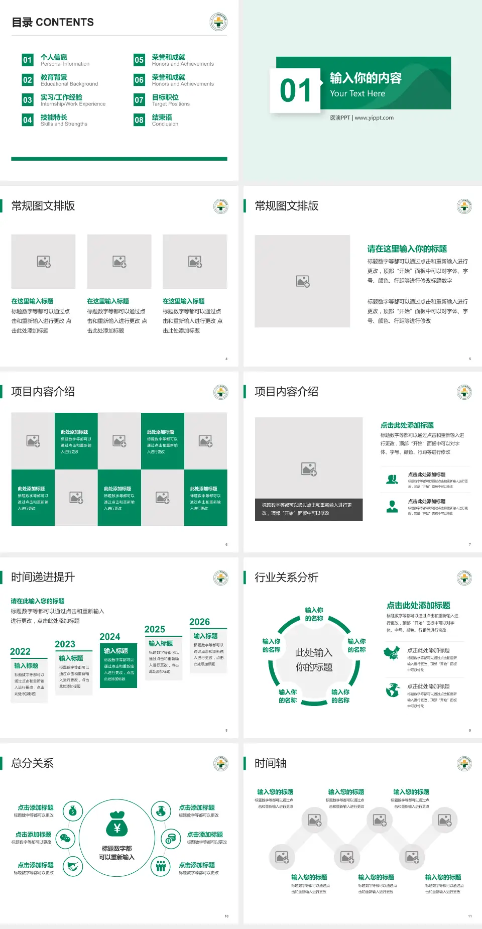 厦门海沧医院财务与预算报告PPT模板4:3格式幻灯片预览图2