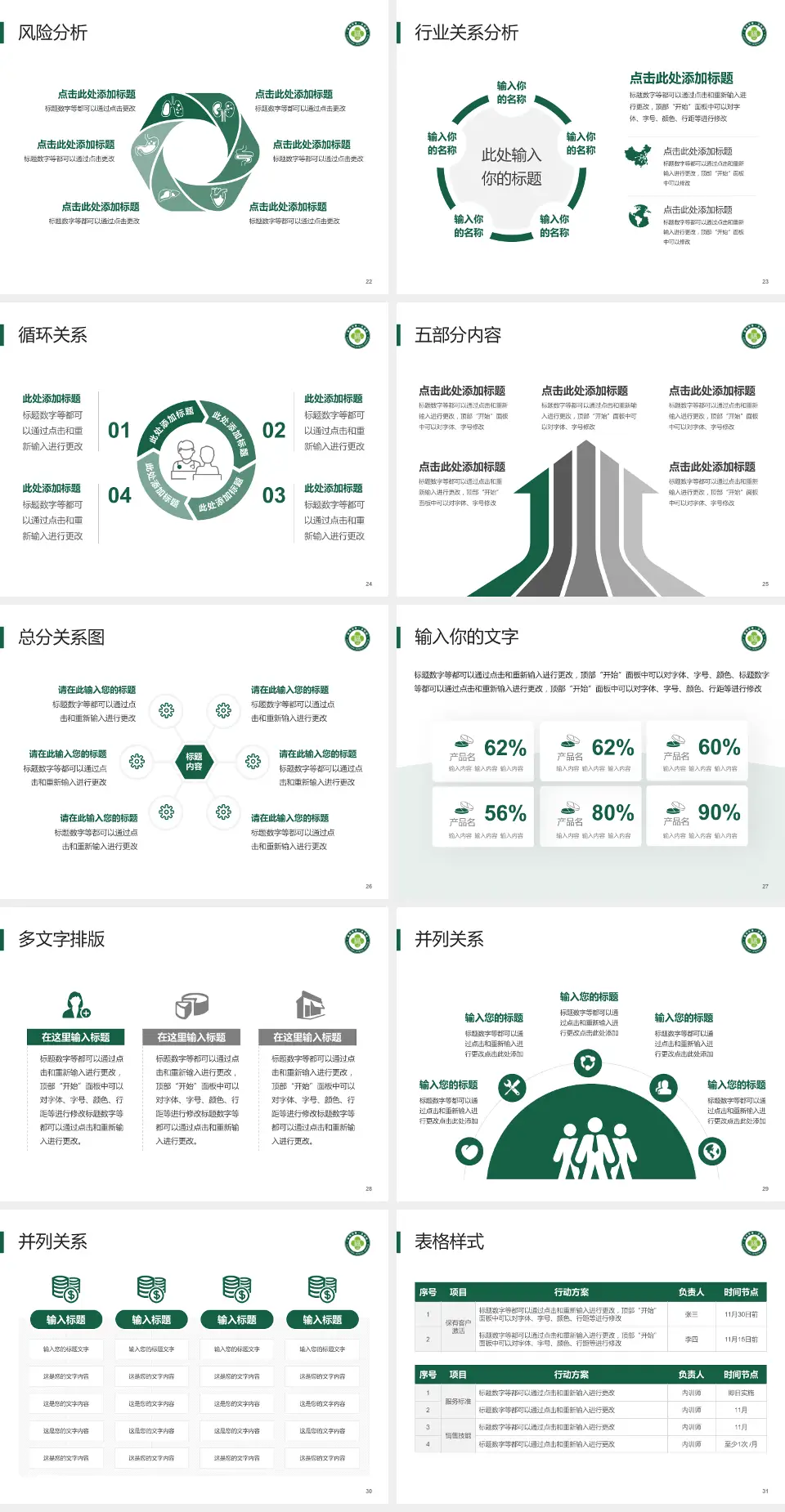 福州市第一医院仓山院区科室介绍与推广PPT模板4:3格式幻灯片预览图4
