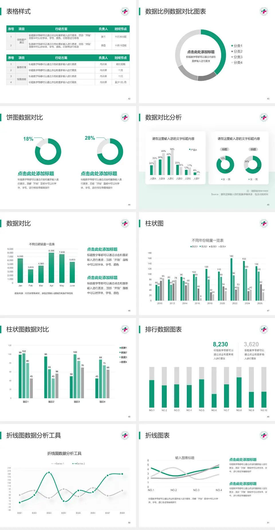太和县人民医院医院简介/日常通用PPT模板4:3格式幻灯片预览图6