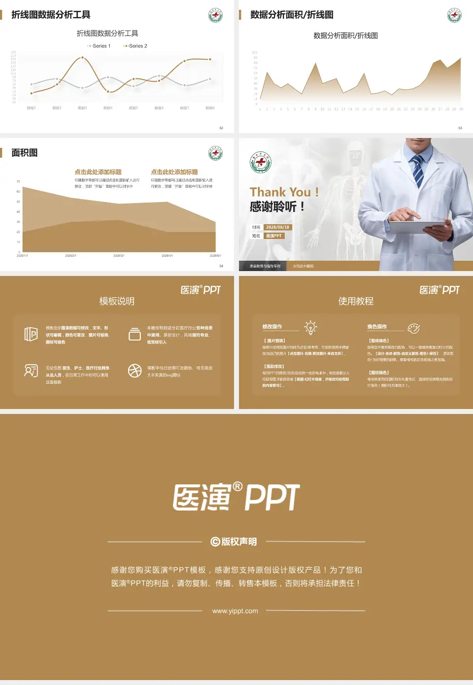 太和县中医院患者教育与指导PPT模板16:9格式幻灯片预览图7