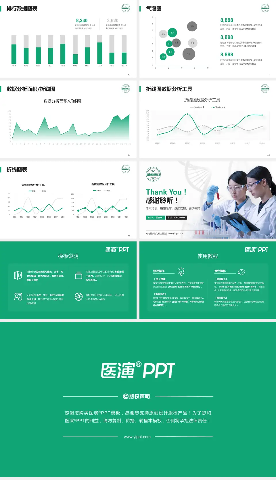 皖南医学院弋矶山医院科研成果展示PPT模板16:9格式幻灯片预览图6