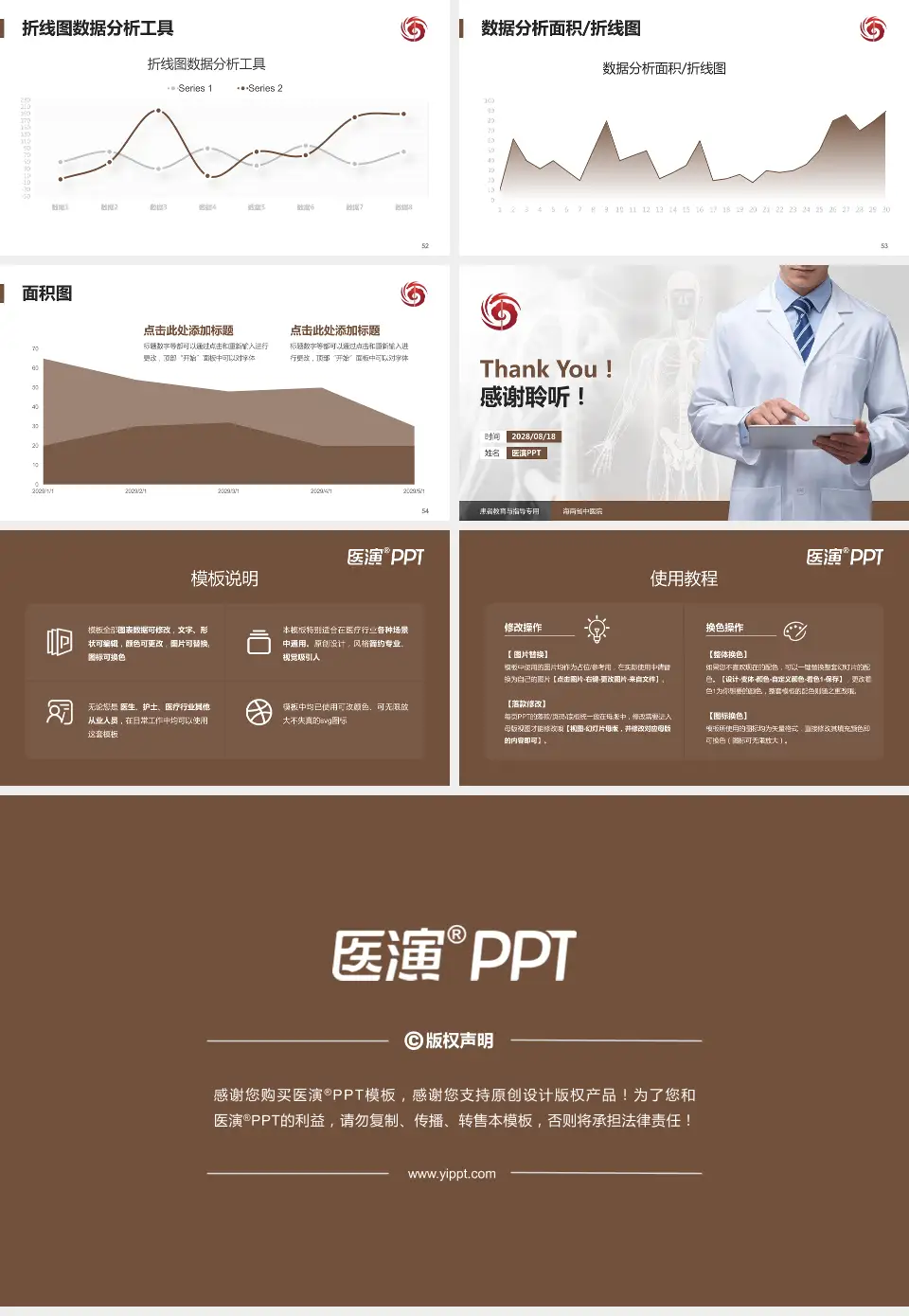 海南省中医院患者教育与指导PPT模板16:9格式幻灯片预览图7