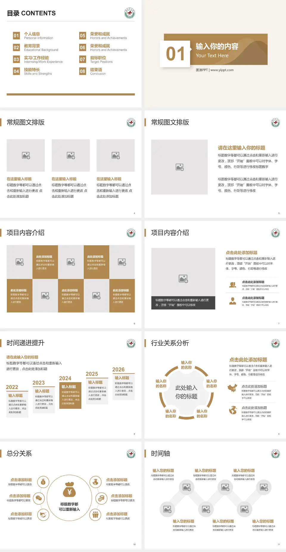 太和县中医院财务与预算报告PPT模板4:3格式幻灯片预览图2