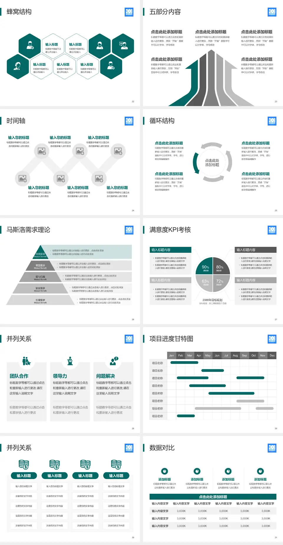 解放军总医院海南医院医疗知识普及PPT模板4:3格式幻灯片预览图4