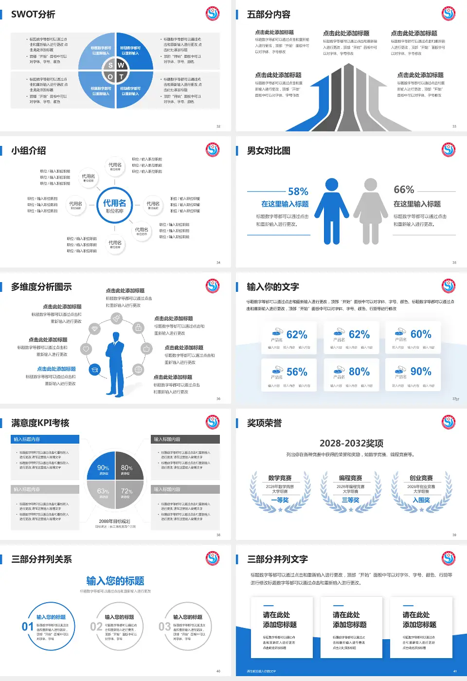 界首市人民医院医疗行业比赛专用PPT模板16:9格式幻灯片预览图5