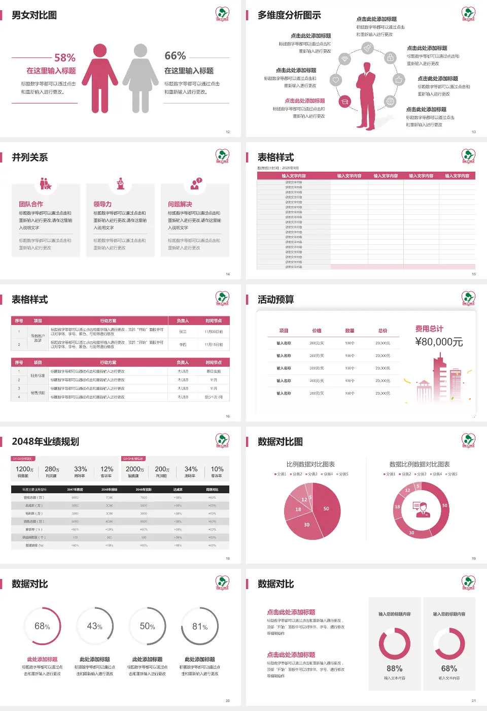 海口市妇幼保健院财务与预算报告PPT模板16:9格式幻灯片预览图3