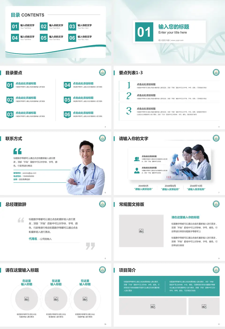 淮南东方医院集团凤凰医院项目申请与汇报PPT模板16:9格式幻灯片预览图2