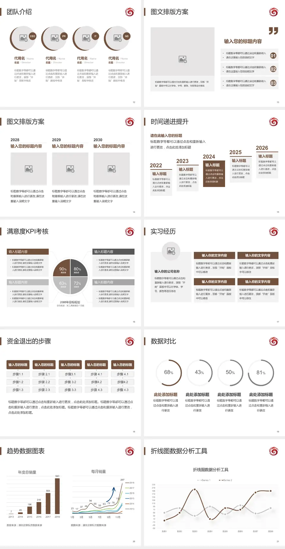 海南省中医院培训与教育PPT模板4:3格式幻灯片预览图3