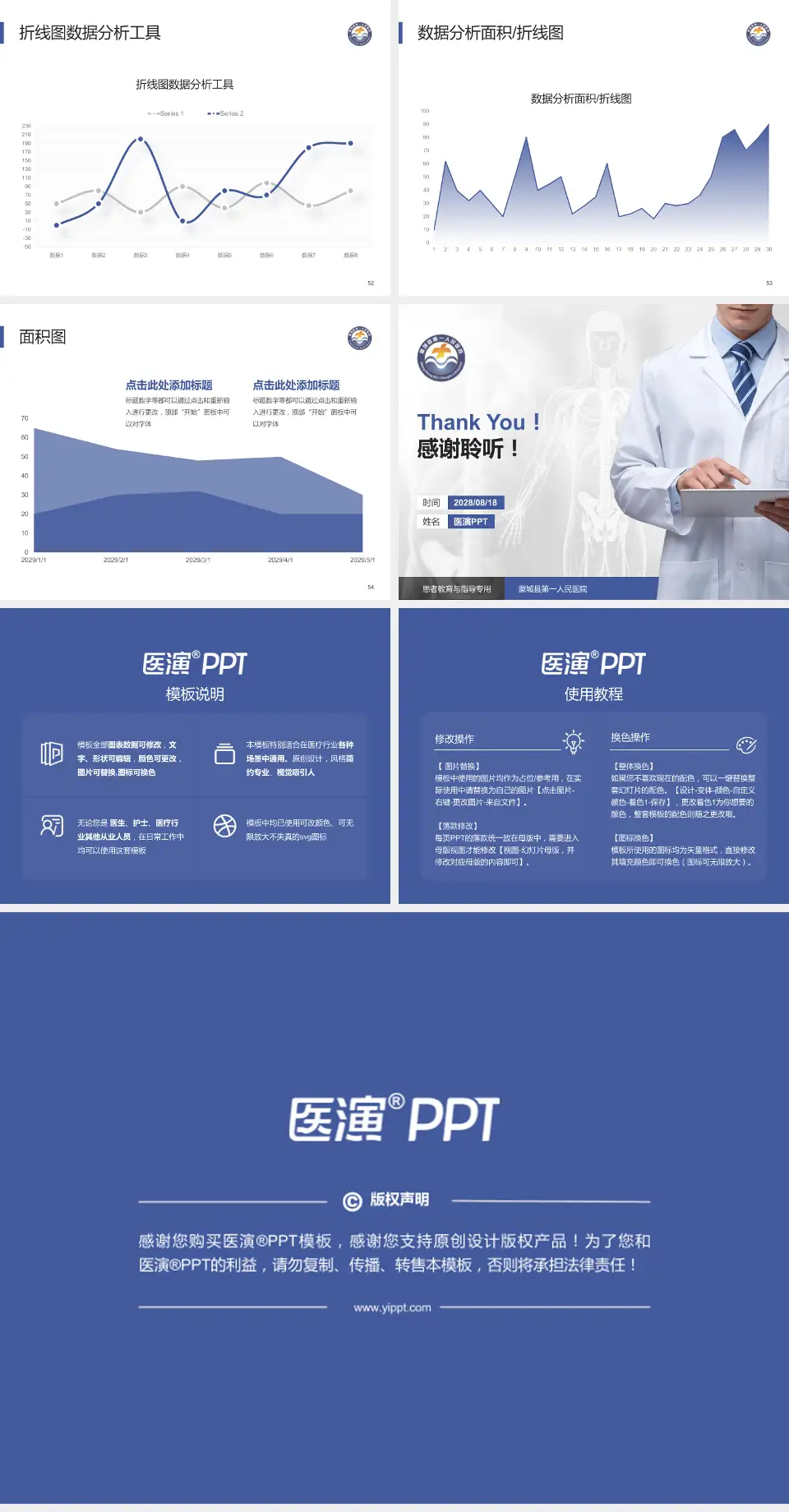 蒙城县第一人民医院患者教育与指导PPT模板4:3格式幻灯片预览图7