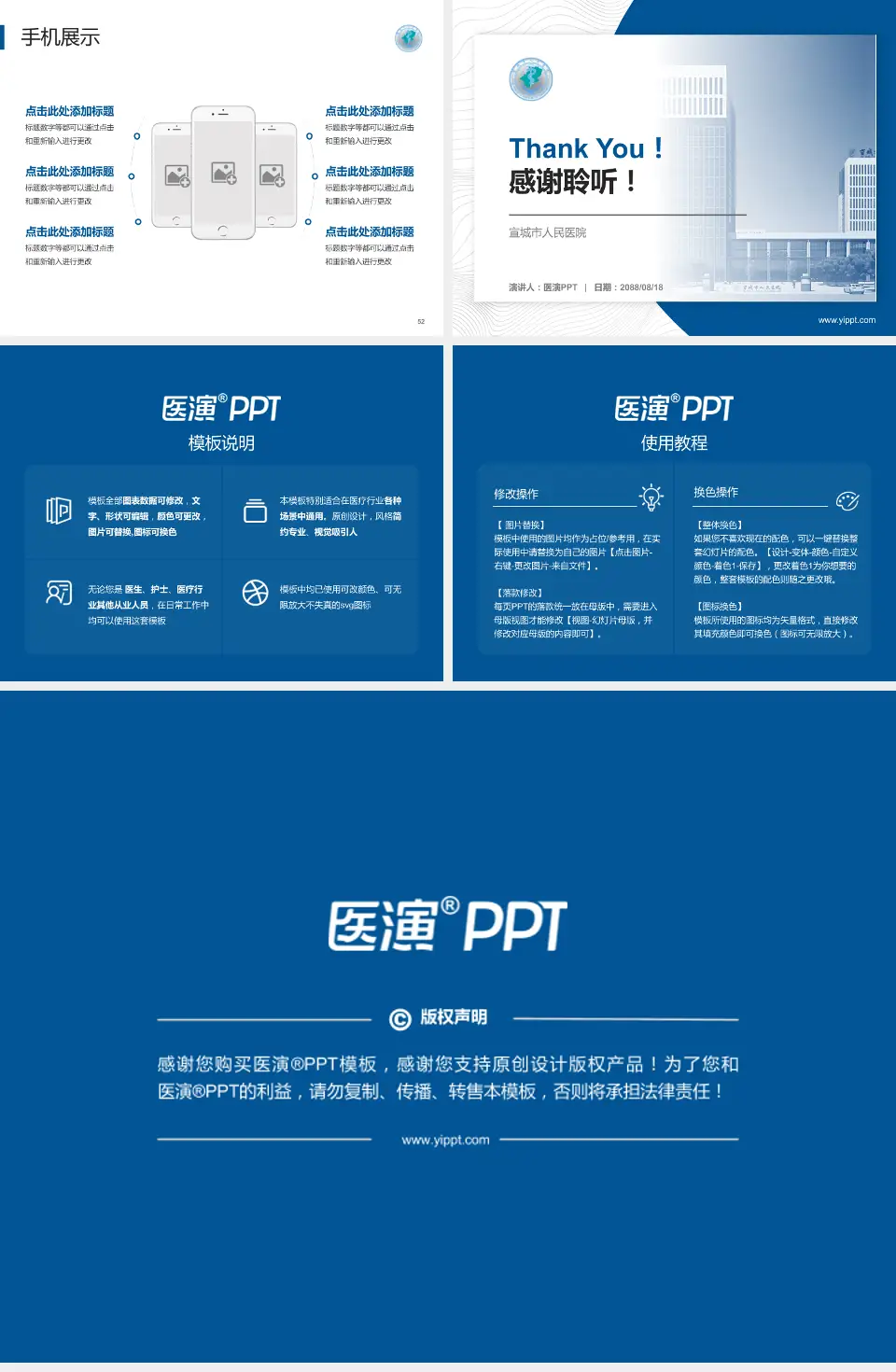 宣城市人民医院医院管理报告PPT模板4:3格式幻灯片预览图7