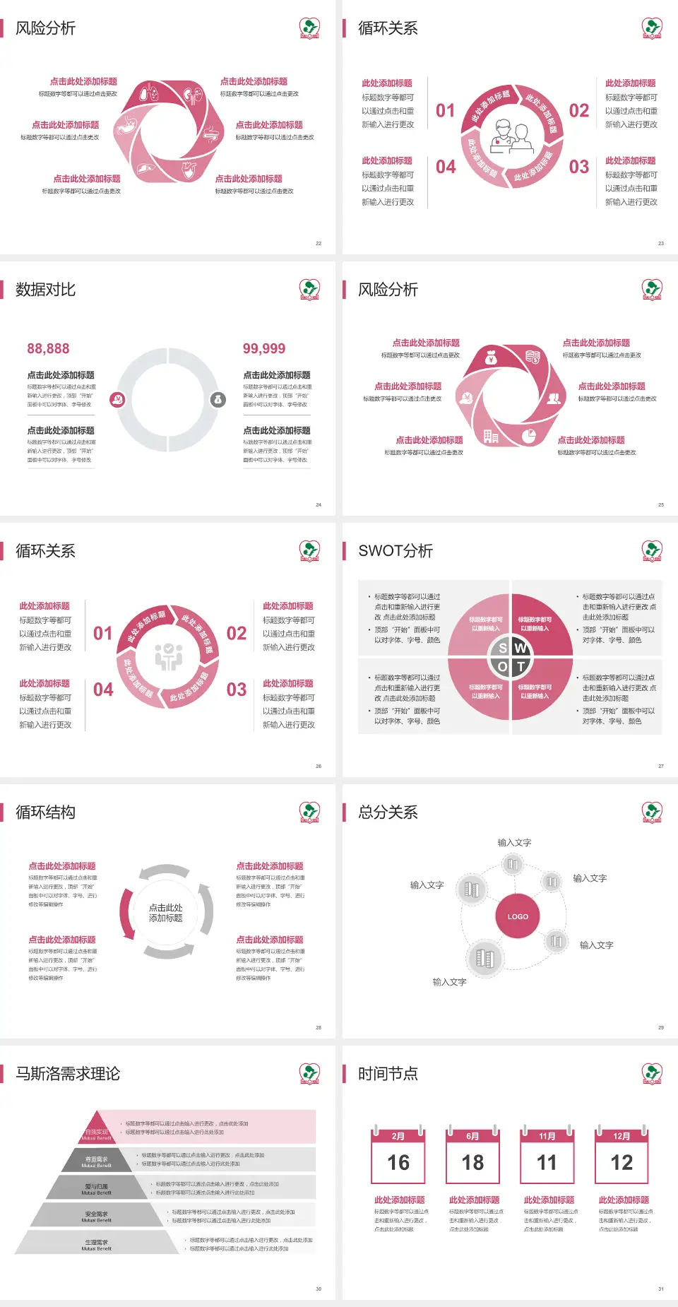 海口市妇幼保健院科研成果展示PPT模板4:3格式幻灯片预览图4