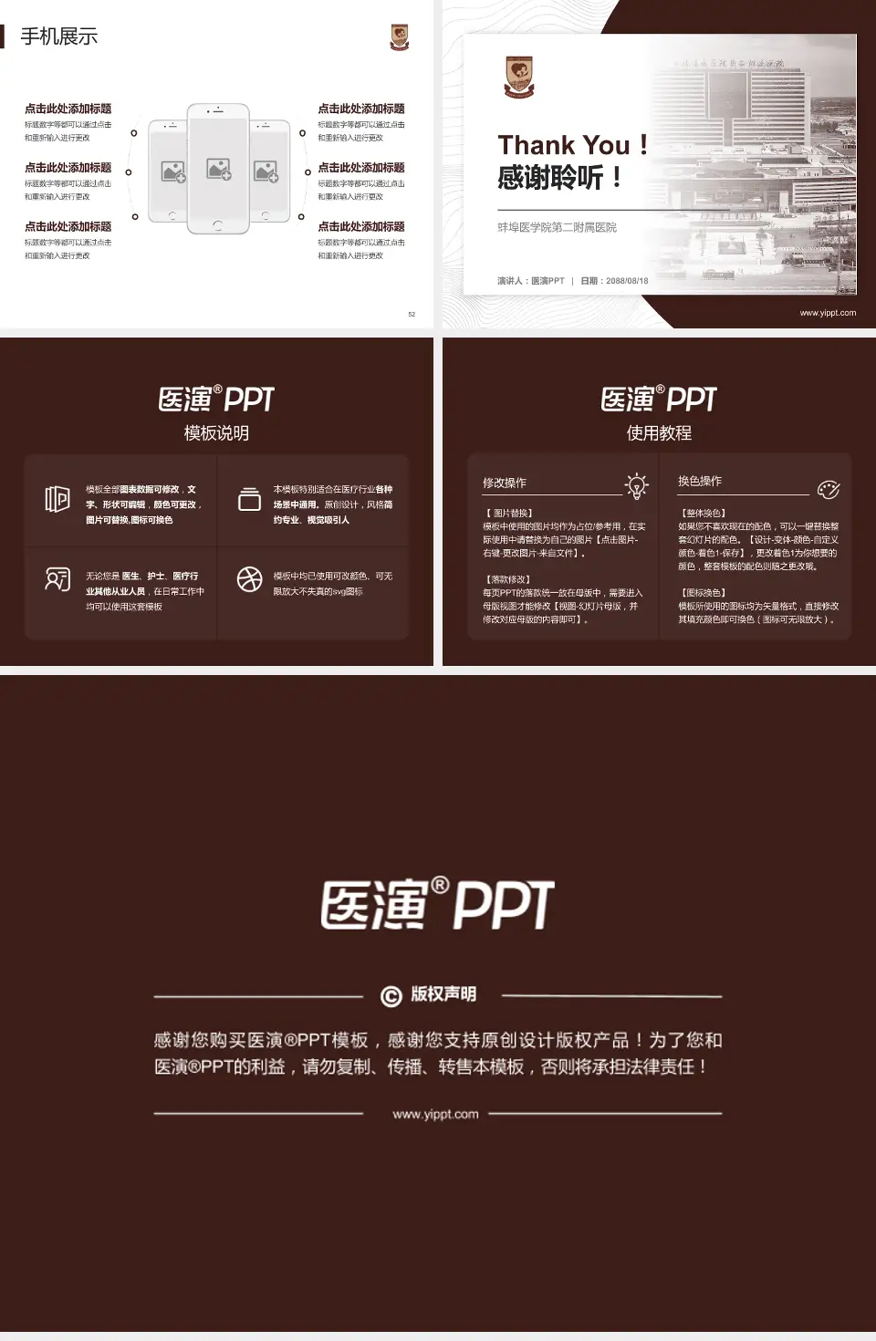 蚌埠医学院第二附属医院医院管理报告PPT模板4:3格式幻灯片预览图7