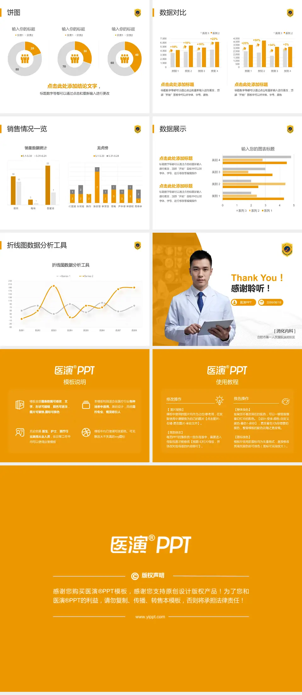 合肥市第一人民医院滨湖院区病例分享与讨论PPT模板4:3格式幻灯片预览图4