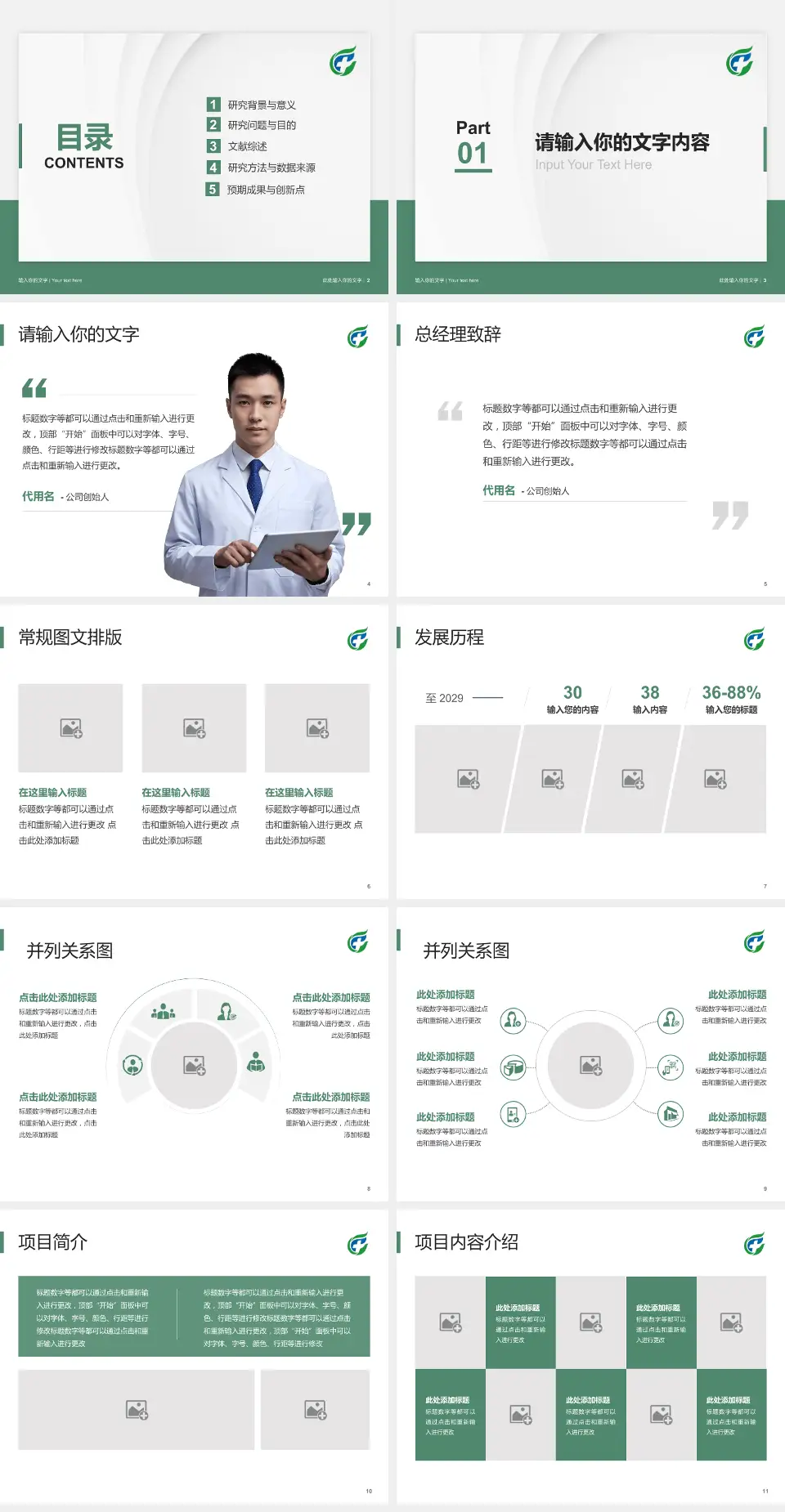 海南省安宁医院医院管理报告PPT模板4:3格式幻灯片预览图2