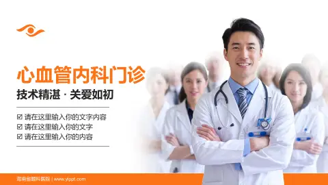 海南省眼科医院科室介绍与推广PPT模板