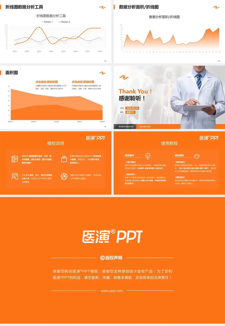 海南省眼科医院患者教育与指导PPT模板16:9格式幻灯片预览图7