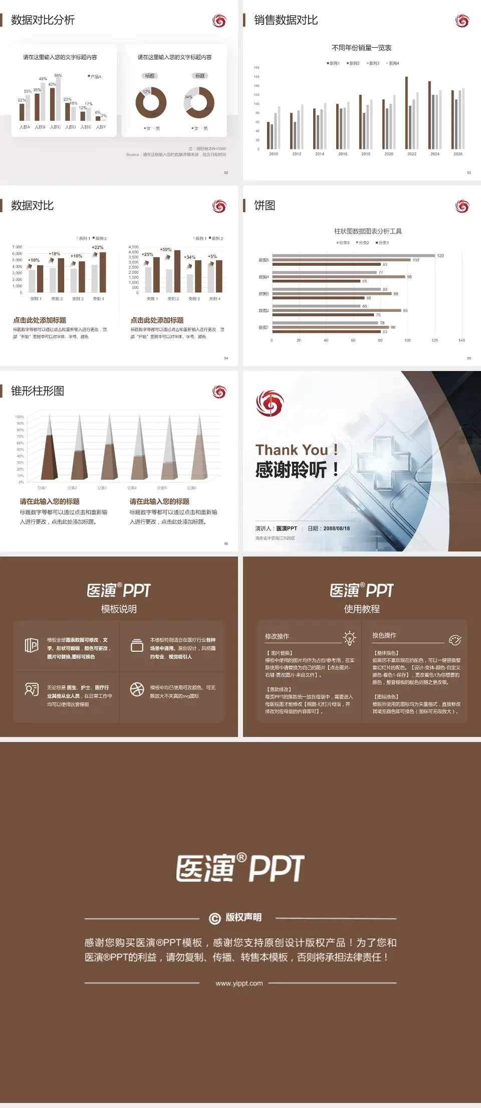 海南省中医院江东院区医疗行业比赛专用PPT模板4:3格式幻灯片预览图7