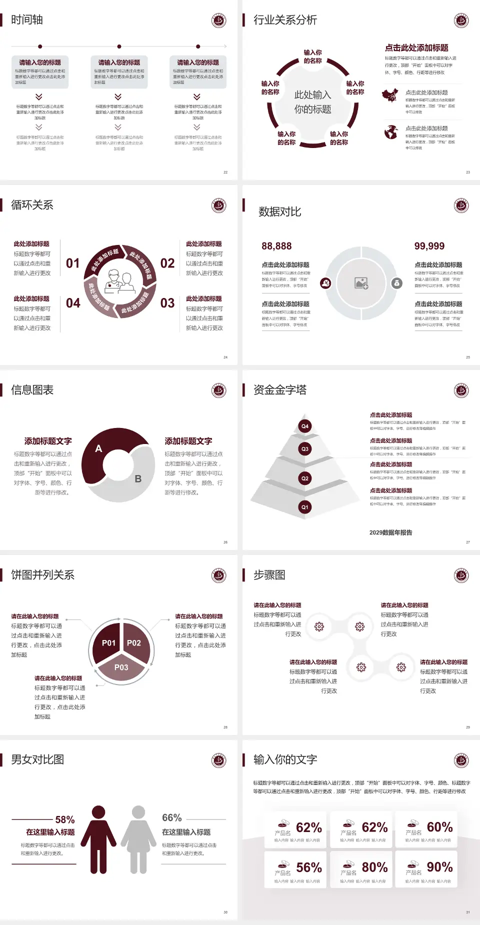 淮北市中医医院医院管理报告PPT模板4:3格式幻灯片预览图4