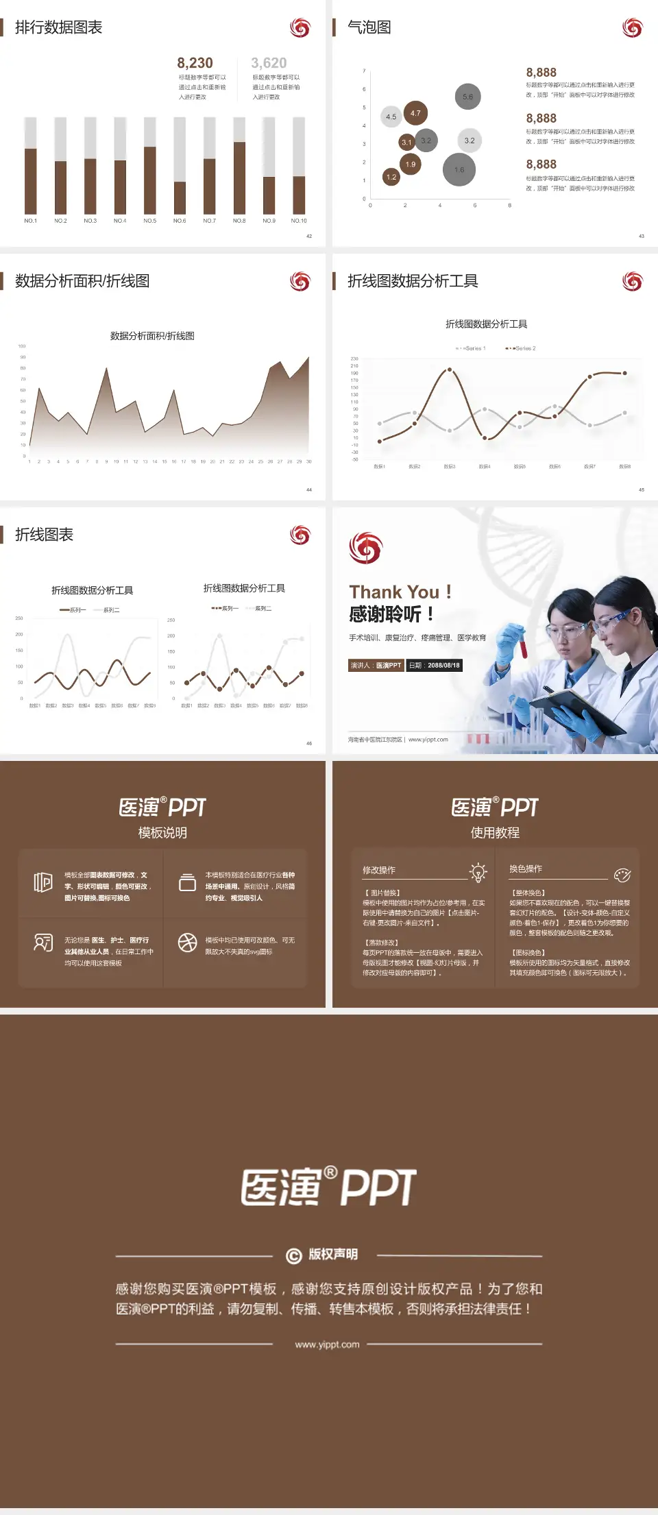 海南省中医院江东院区科研成果展示PPT模板4:3格式幻灯片预览图6