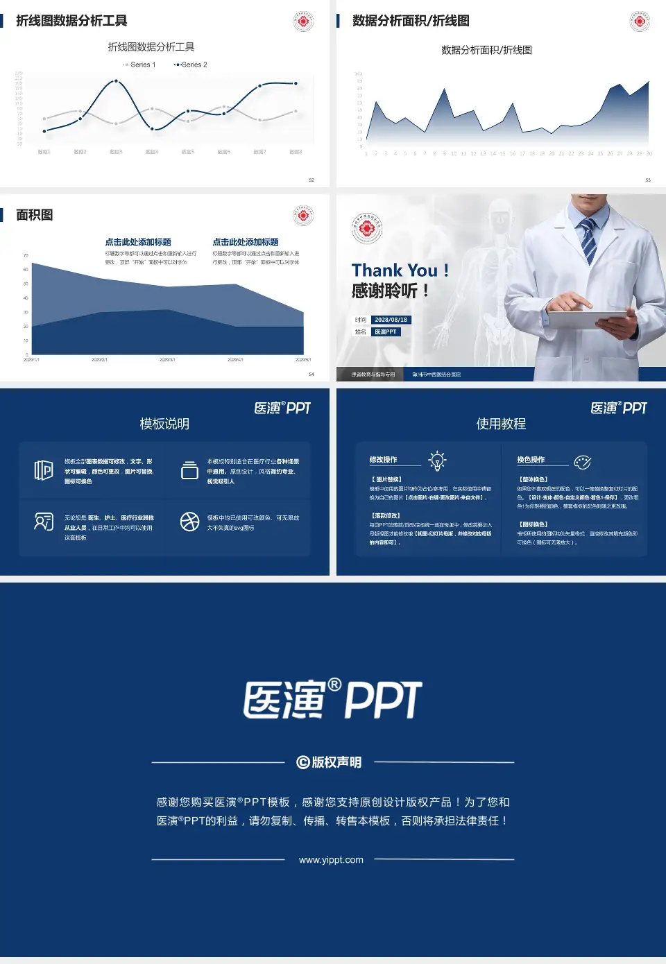 滁州市中西医结合医院患者教育与指导PPT模板16:9格式幻灯片预览图7