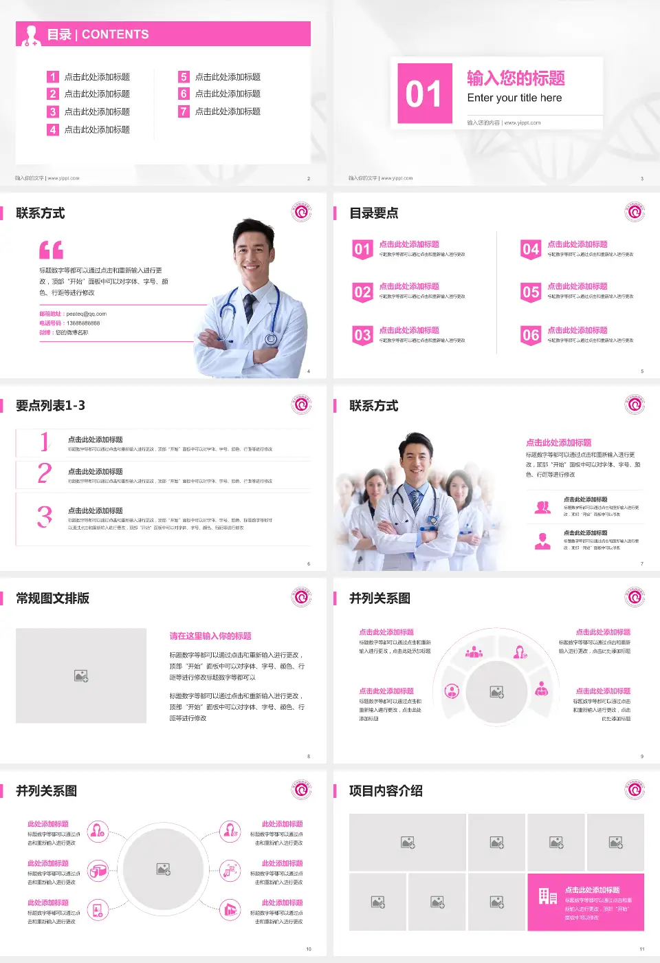 淮北市妇幼保健院科室介绍与推广PPT模板16:9格式幻灯片预览图2