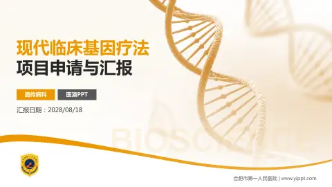 合肥市第一人民医院项目申请与汇报PPT模板