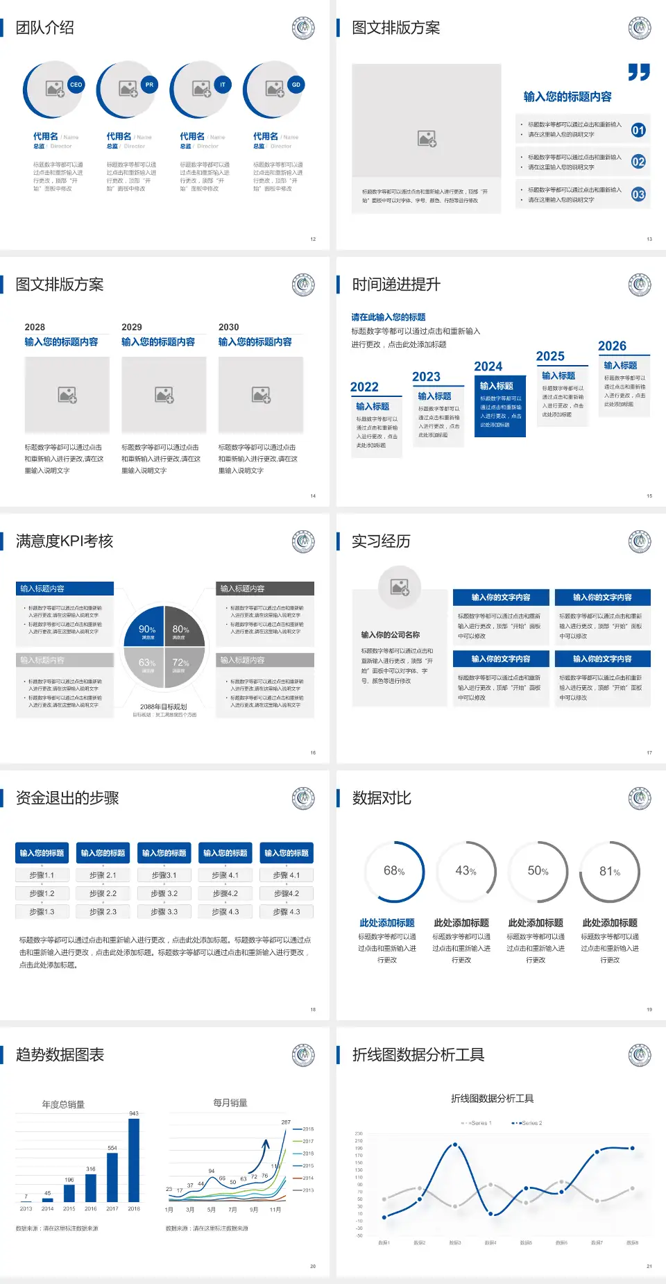 合肥市第四人民医院培训与教育PPT模板4:3格式幻灯片预览图3