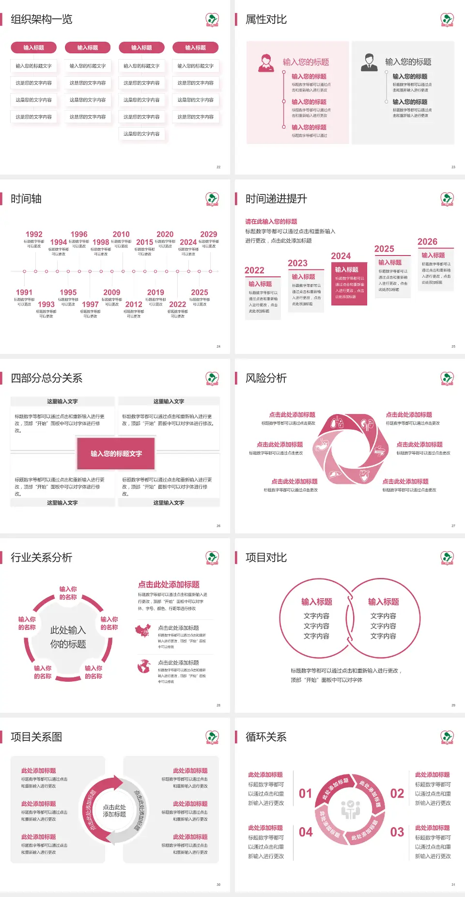 海口市妇幼保健院医疗行业比赛专用PPT模板4:3格式幻灯片预览图4