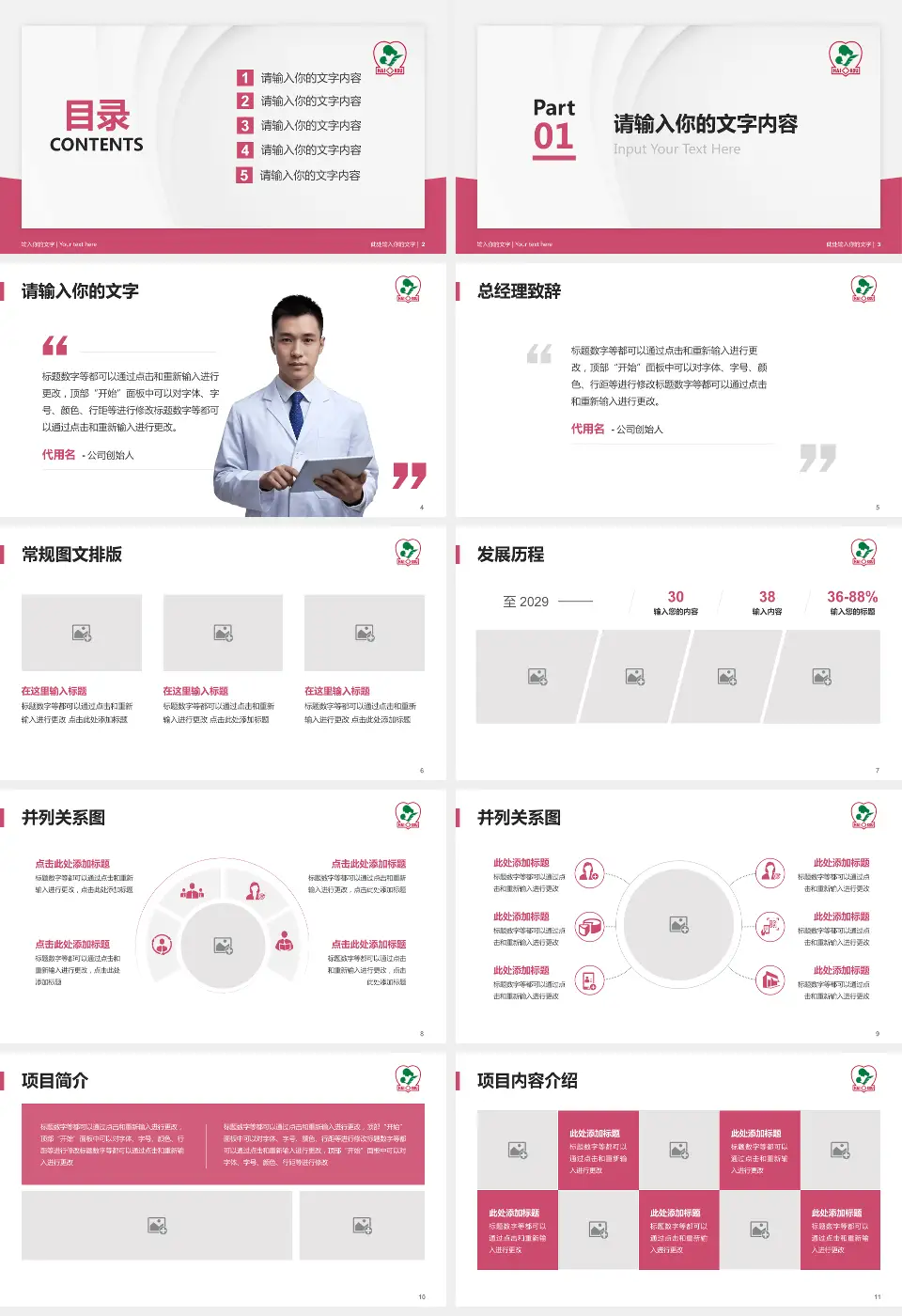 海口市妇幼保健院医院管理报告PPT模板16:9格式幻灯片预览图2