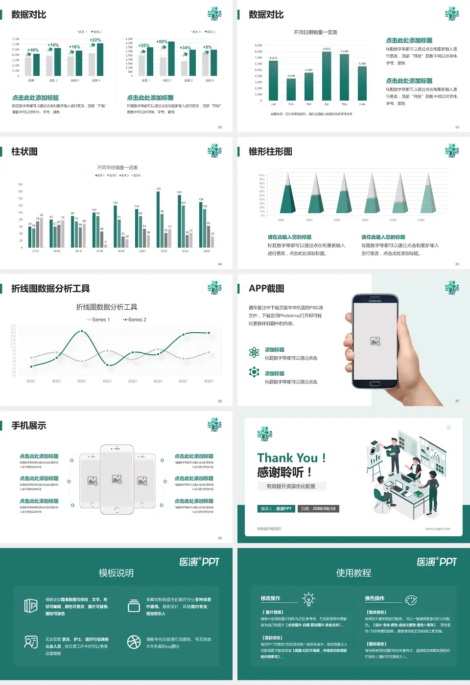 海南省肿瘤医院财务与预算报告PPT模板16:9格式幻灯片预览图4