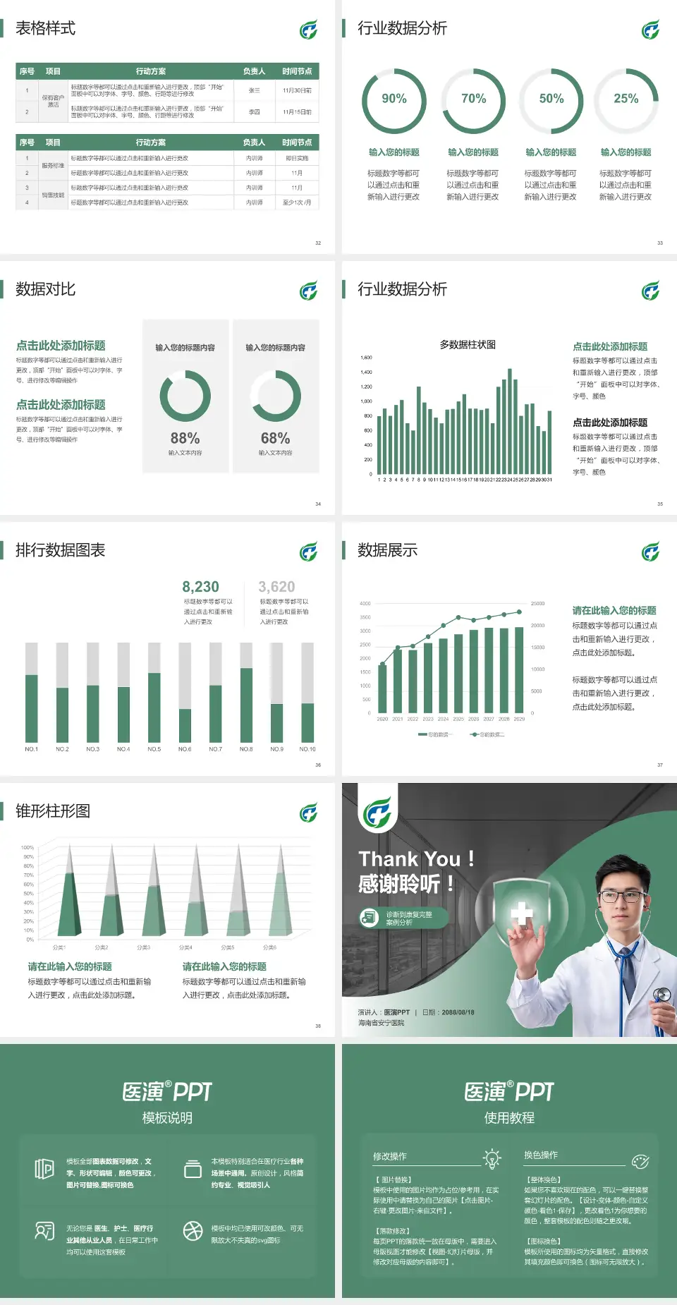海南省安宁医院医疗知识普及PPT模板4:3格式幻灯片预览图5
