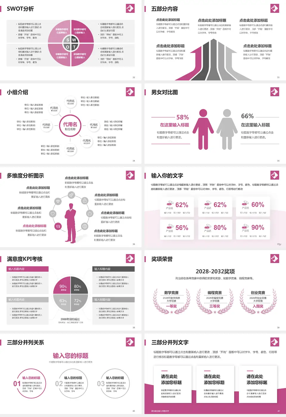 海南省妇幼保健院医疗行业比赛专用PPT模板16:9格式幻灯片预览图5