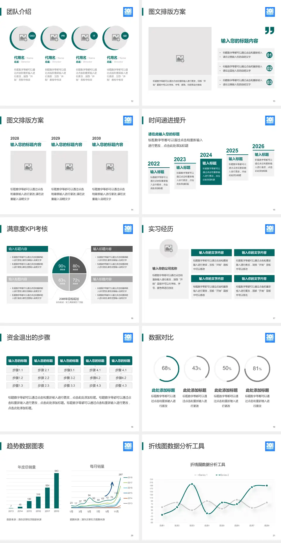 解放军总医院海南医院培训与教育PPT模板4:3格式幻灯片预览图3