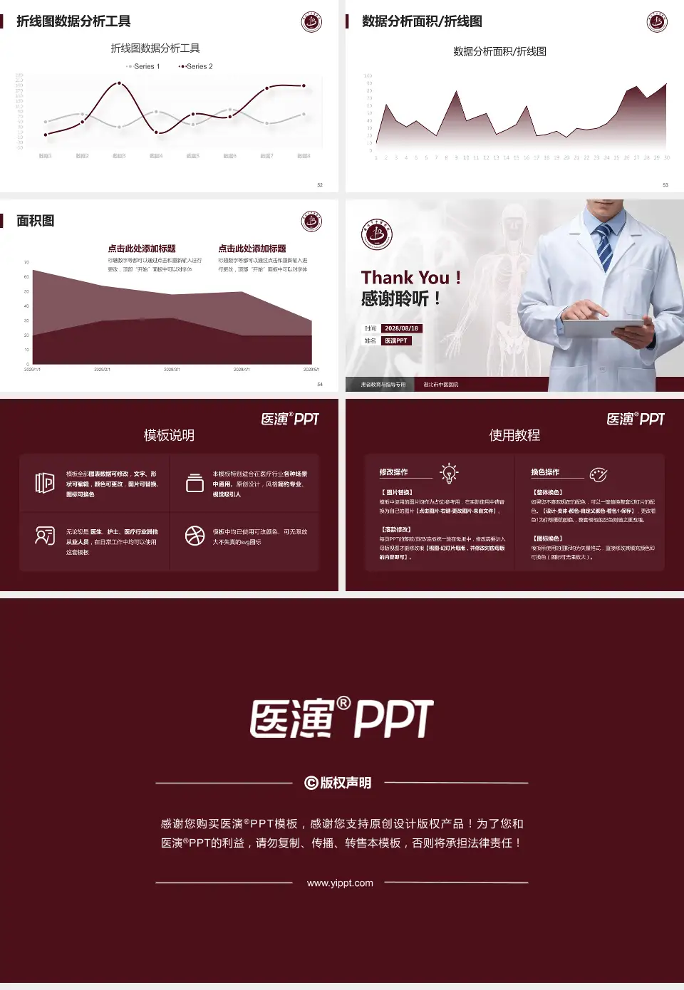 淮北市中医医院患者教育与指导PPT模板16:9格式幻灯片预览图7