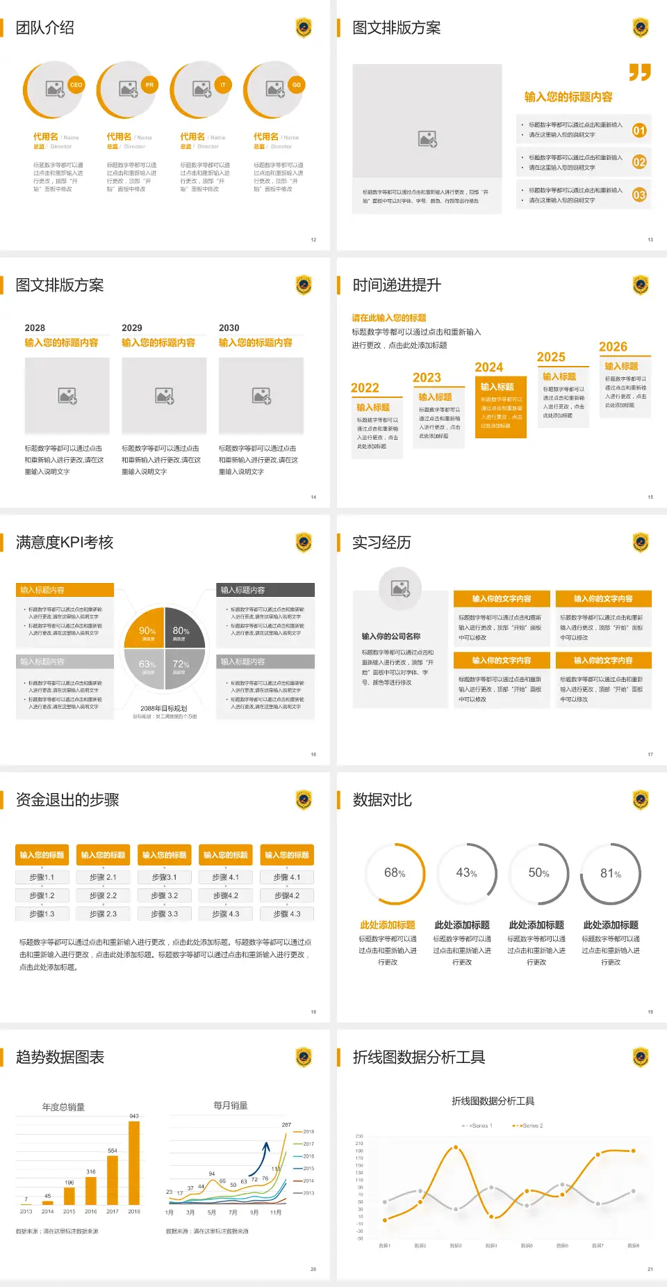 合肥市第一人民医院培训与教育PPT模板4:3格式幻灯片预览图3