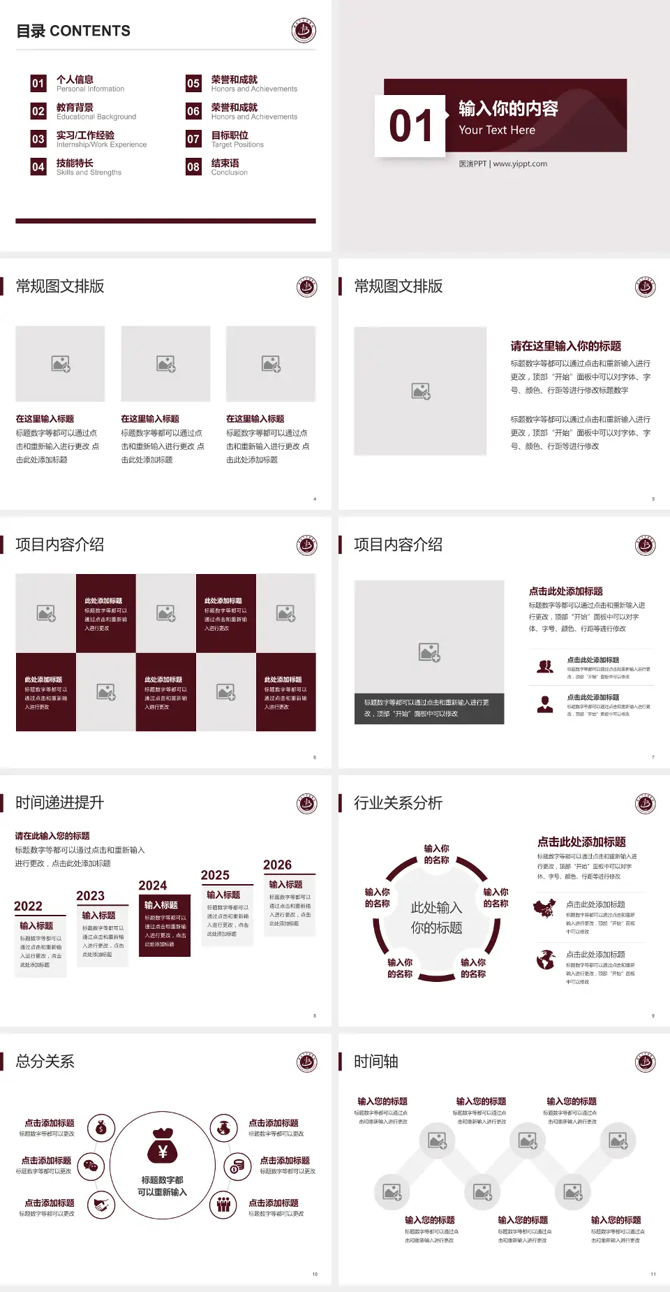 淮北市中医医院财务与预算报告PPT模板4:3格式幻灯片预览图2